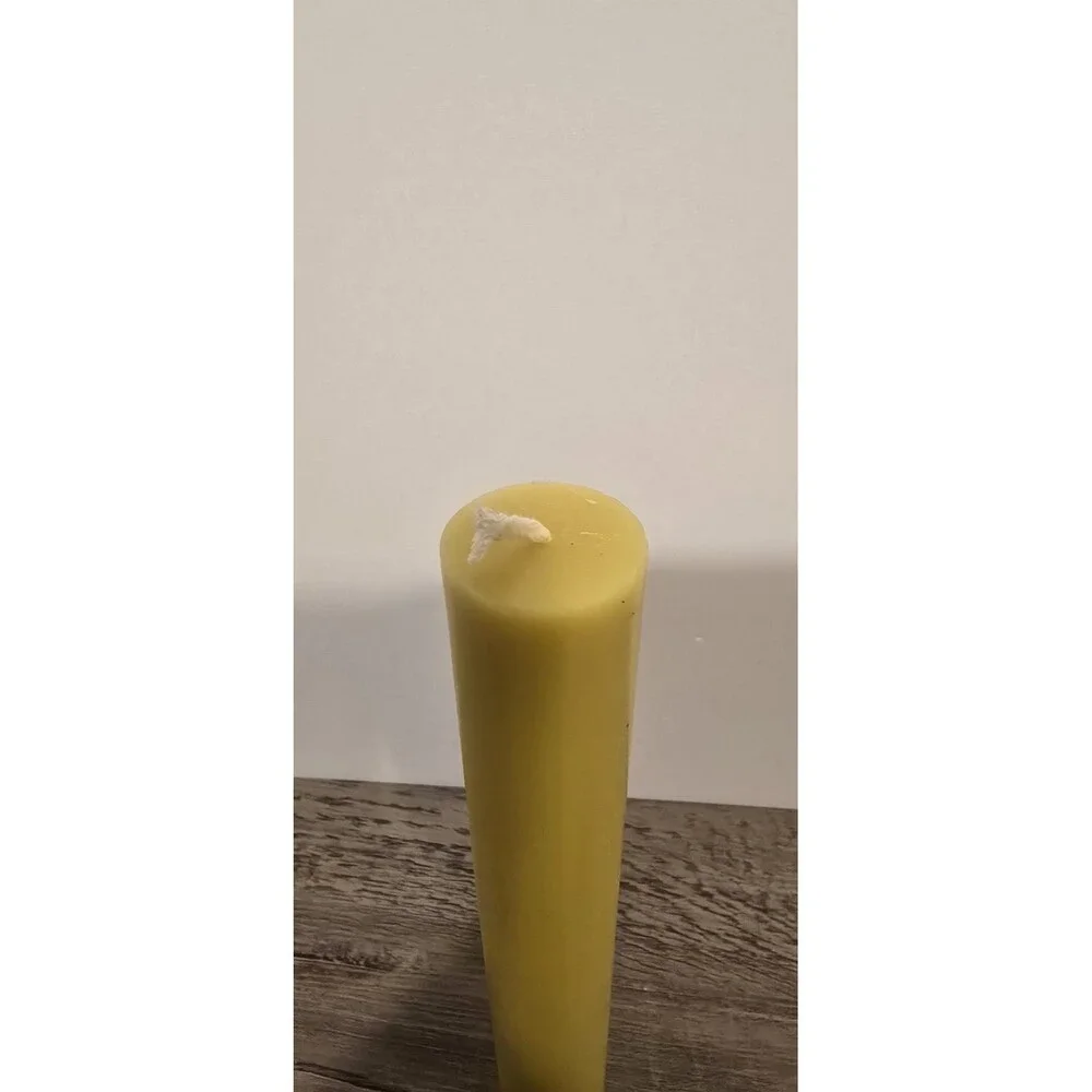 Room Essentials 6pk Taper Candle Set Black White Yellow Wax Holiday Decor